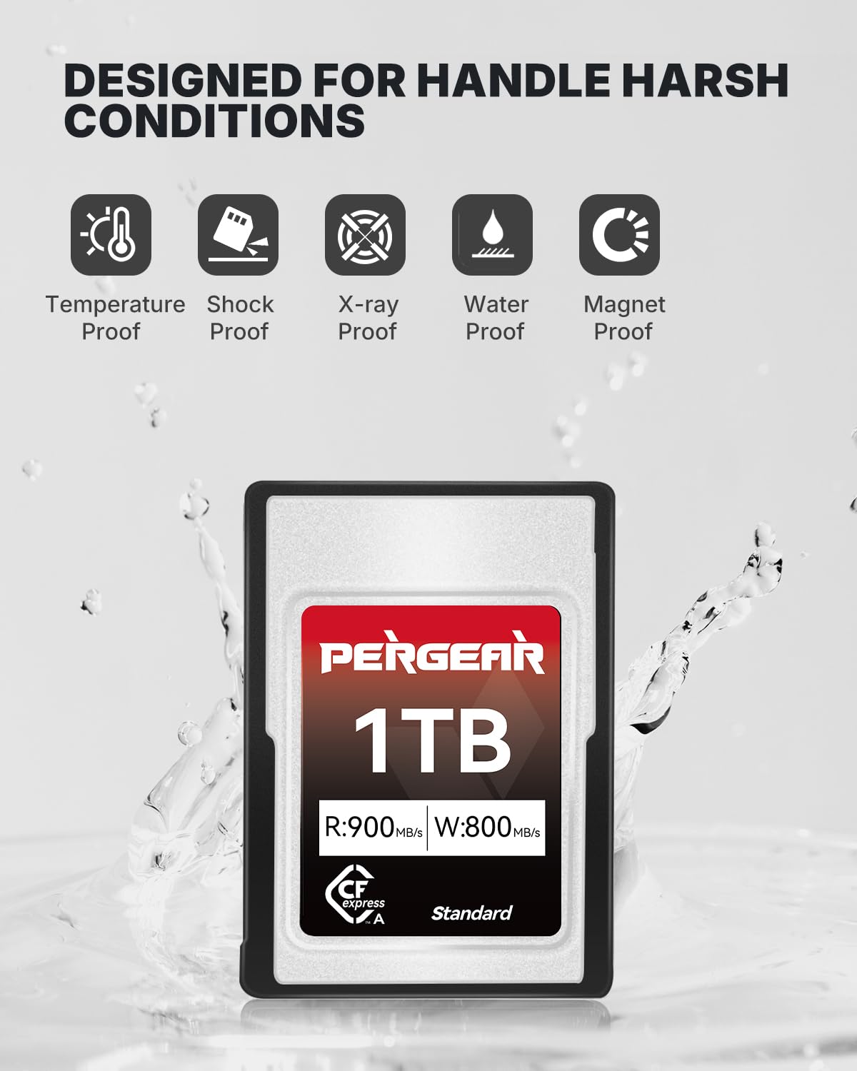 Pergear Standard 1TB VPG200 Verified CFexpress Type A Memory Card for Sony Alpha & FX Cameras